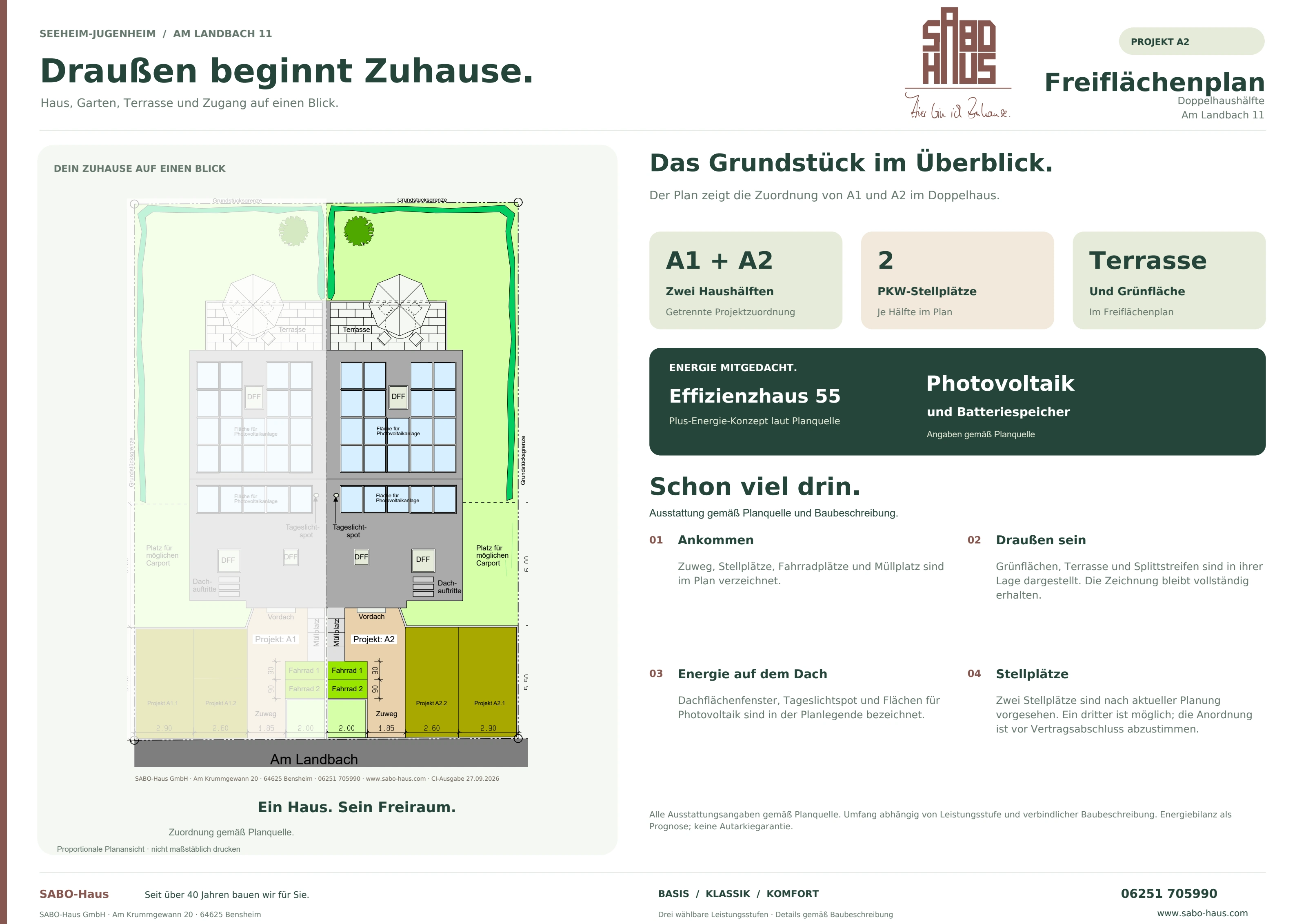 Freiflächenplan A2 · rechts