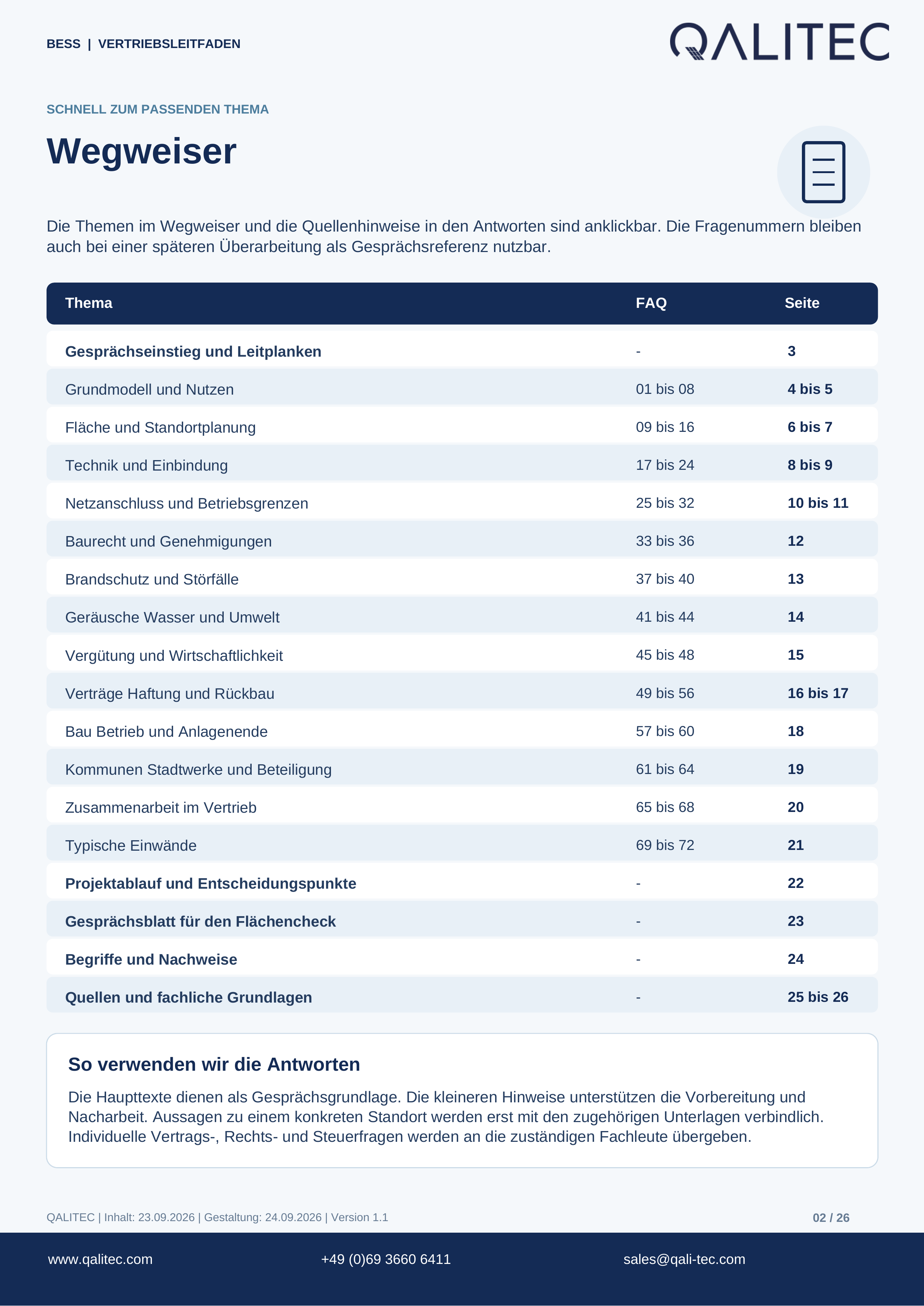 QALITEC · Fragen und Antworten · Seite 2 von 26