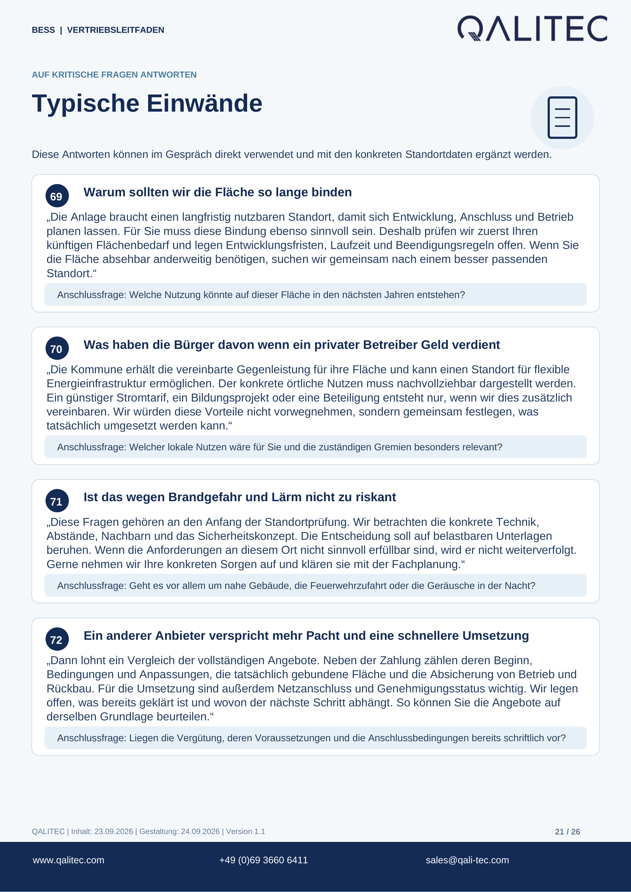 QALITEC · Fragen und Antworten · Seite 21 von 26