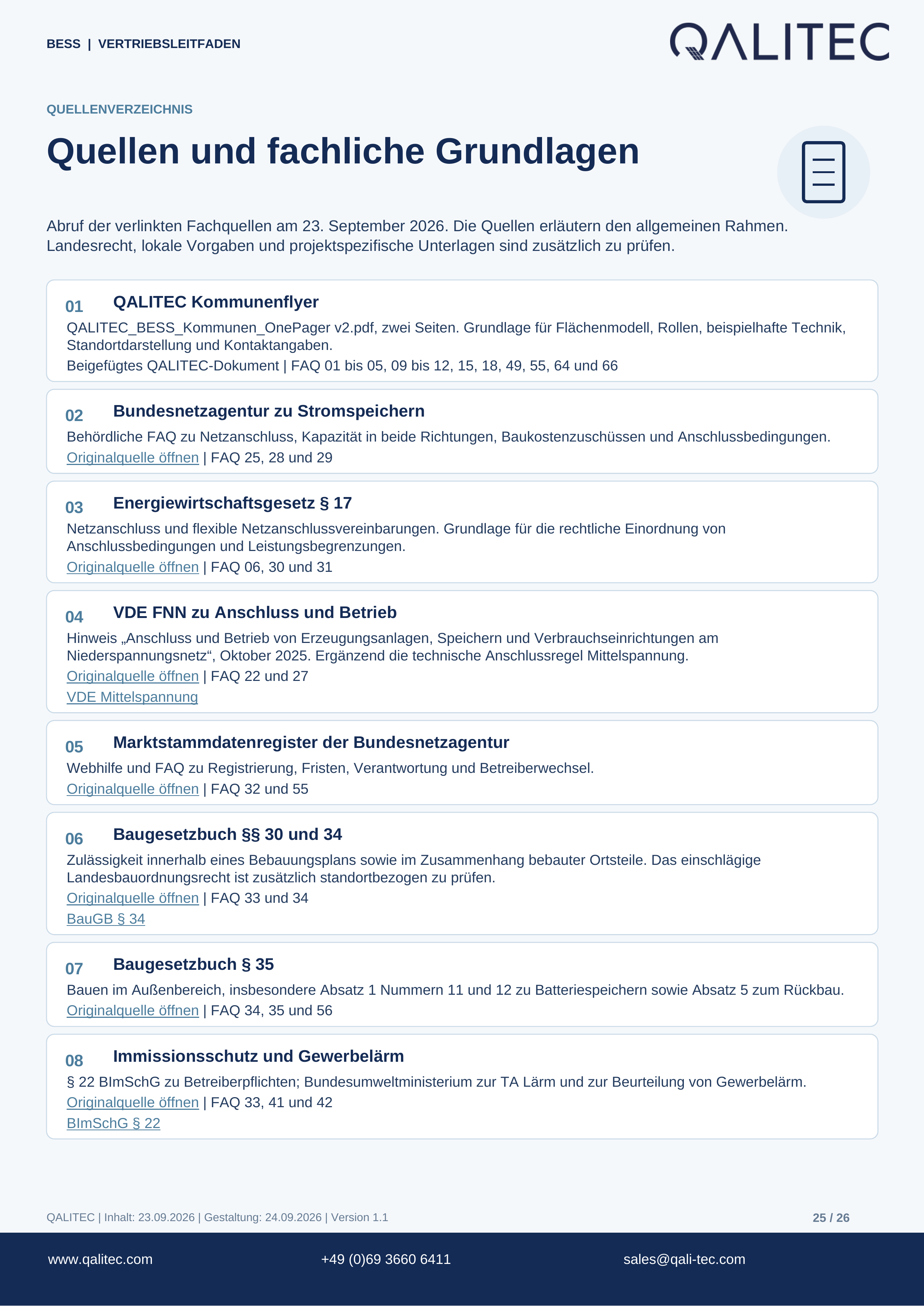 QALITEC · Fragen und Antworten · Seite 25 von 26