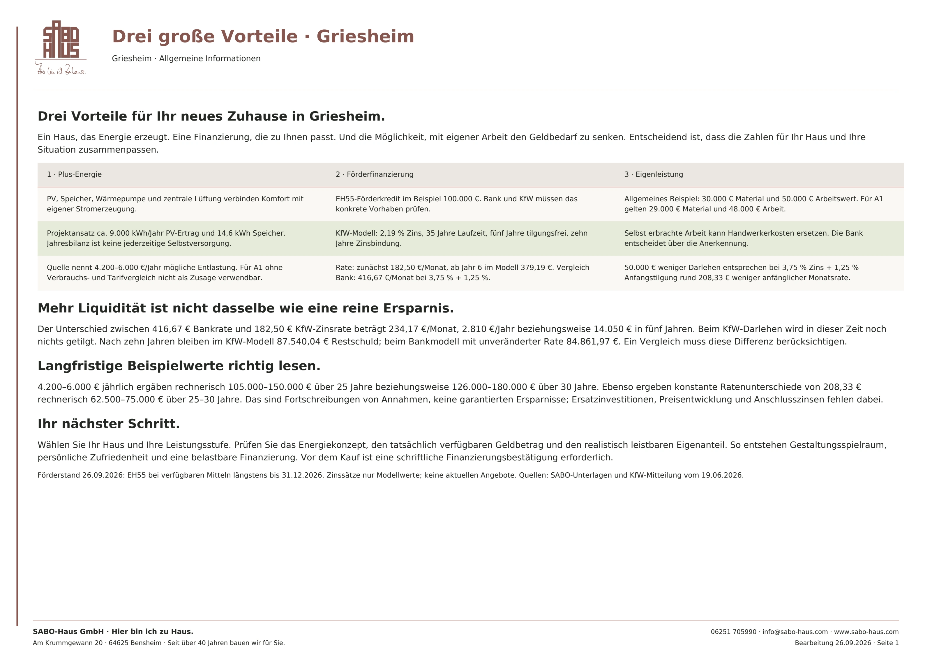 Drei große Vorteile · Griesheim · Seite 1