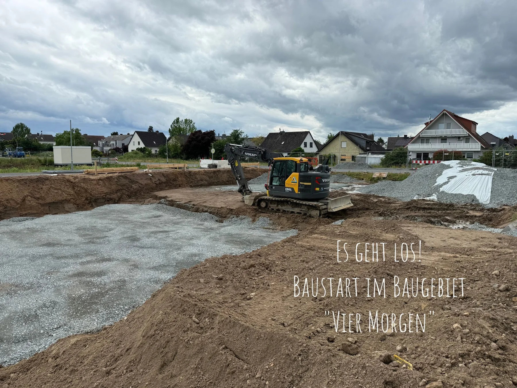 Baustart & Fundamente in Erzhausen