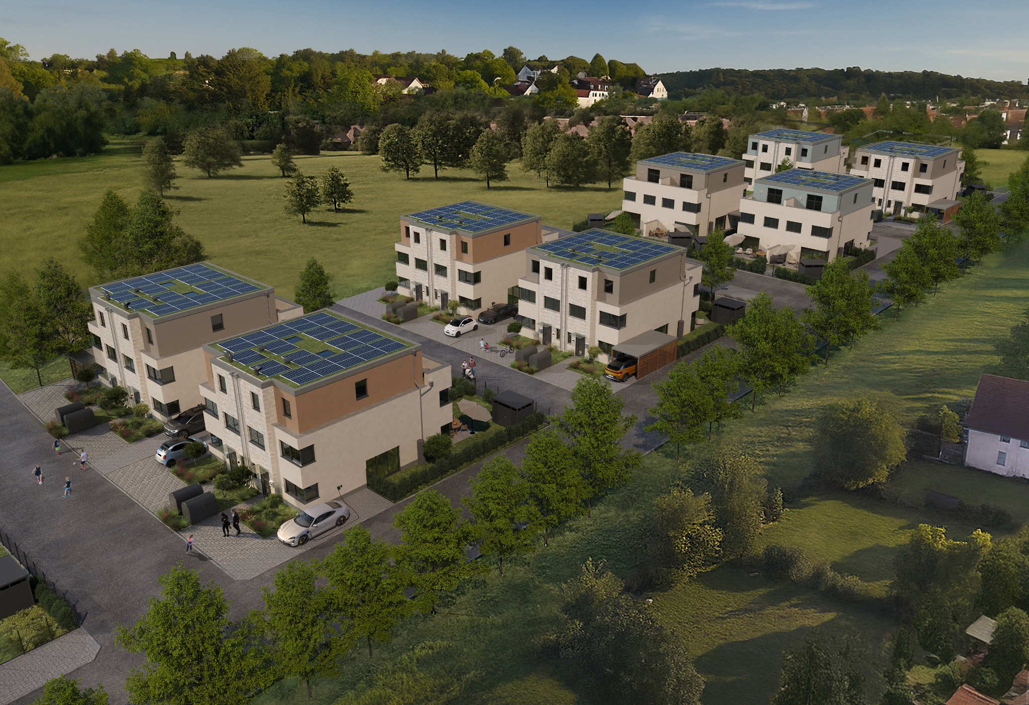 Hausvisualisierung mit Photovoltaikanlage
