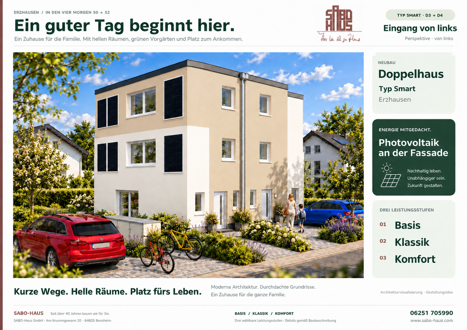 Eingang von links D3/D4 – Ein guter Tag beginnt hier.