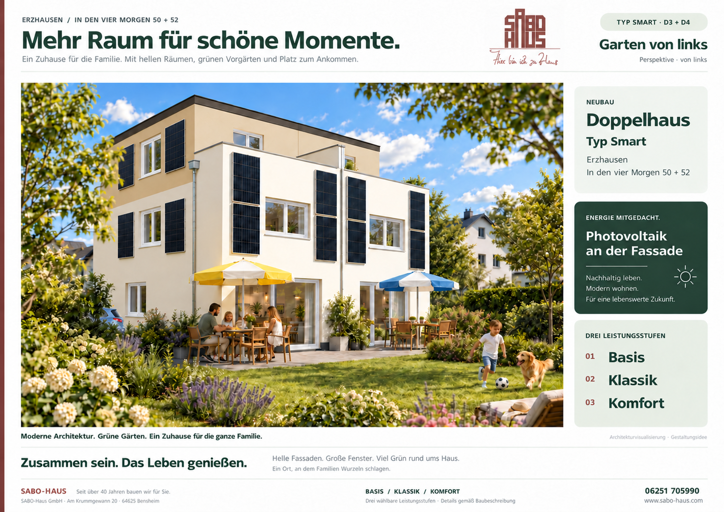 Garten von links D3/D4 – Mehr Raum für schöne Momente.